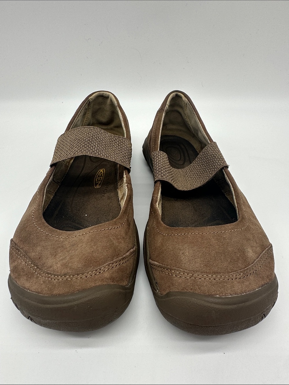 Keen Women's Brown Suede Mary Jane Flats - Picture 2 of 9